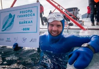 Алексей Молчанов установил новый рекорд подо льдом Байкала