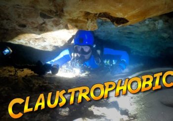 Дайверы исследуют самую узкую подводную пещеру Shangri-La