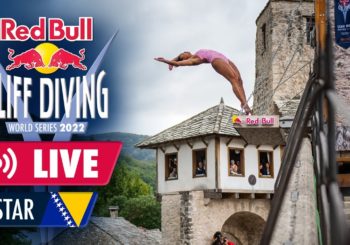 Прыжки с исторического моста в Мостаре. Мировая серия Red Bull Cliff Diving 2022